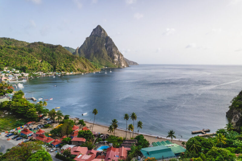 Soufriere Beach things to do in St Lucia