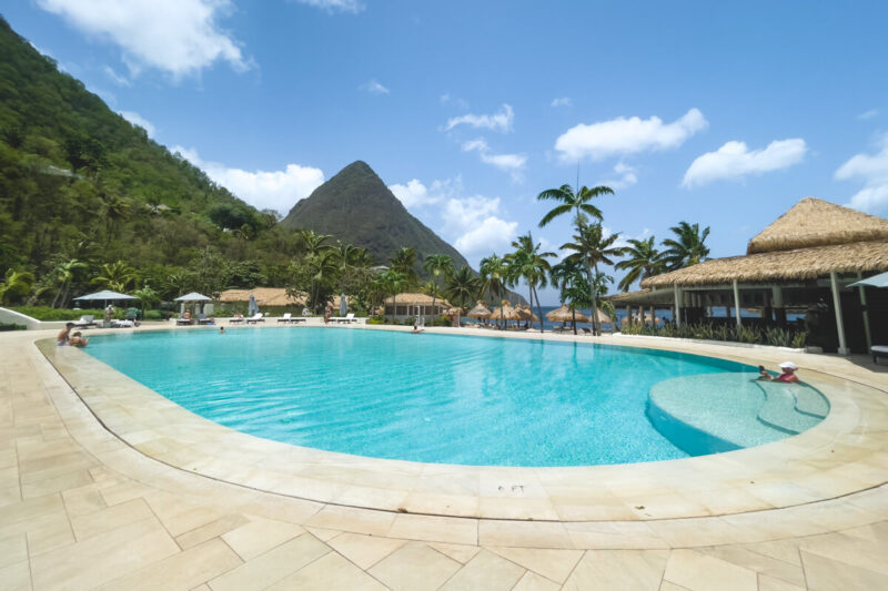 Pool at Sugar Beach Resort things to do in St Lucia