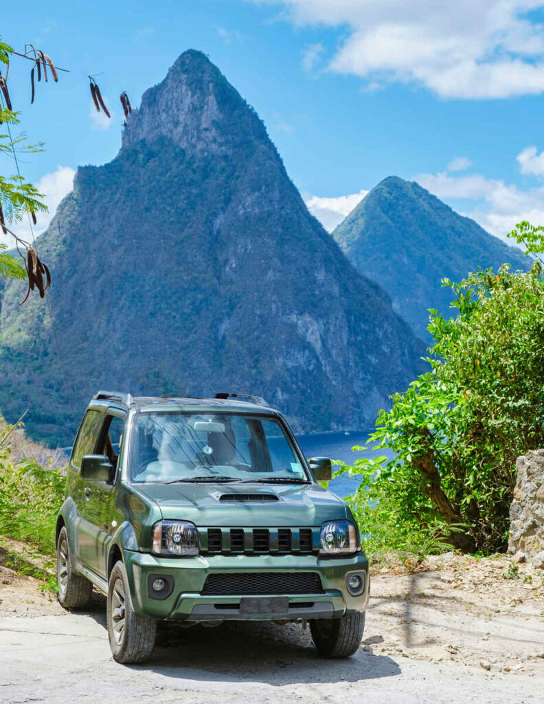 Driving is the best way to do all the things to do in St. Lucia