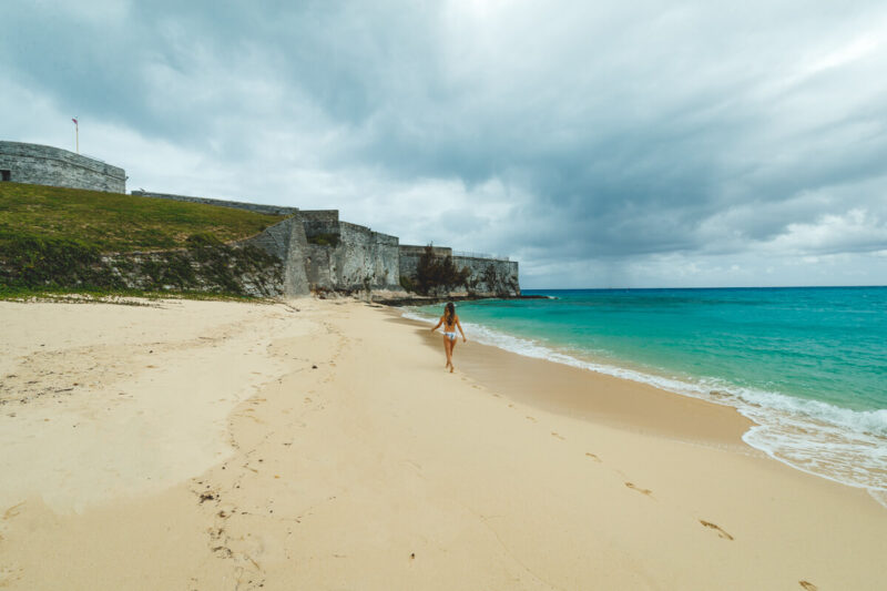 St Catherine's Beach with Fort St Catherine things to do in Bermuda