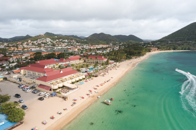 Mystique Resort overhead view where to stay in St Lucia