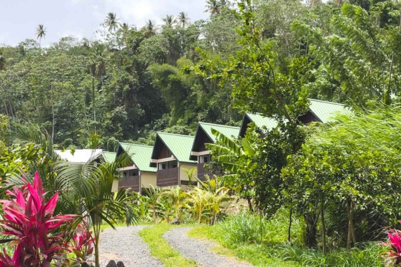 Bungalows at Hotel Chocolat where to stay in St Luca