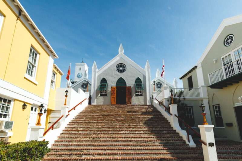 Stairs at St Peters Church things to do in Bermuda