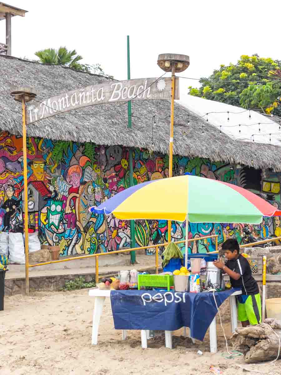 Vendor on Mondanita beach