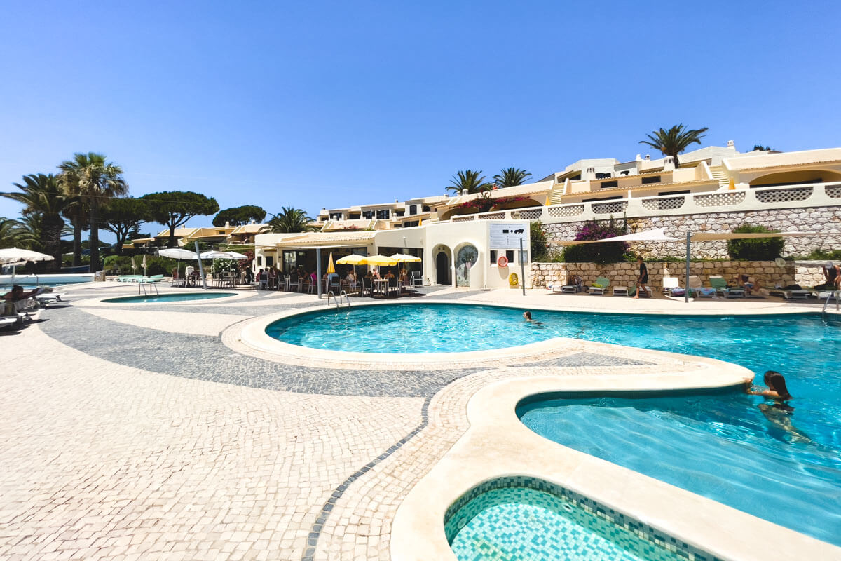Pool at Algar Seco Parque where to stay in the Algarve