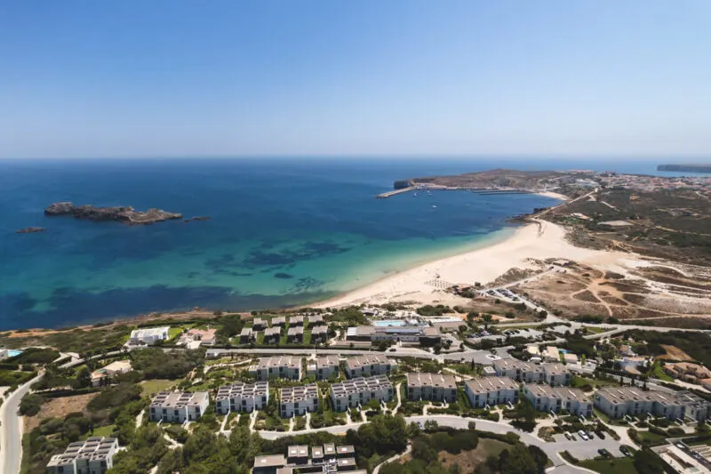 Overhead view of Martinhal Sagres where to stay in the Algarve
