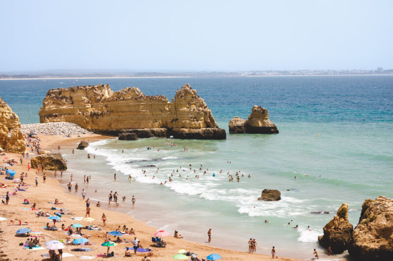 Praia de Dona Ana one of the best Algarve beaches