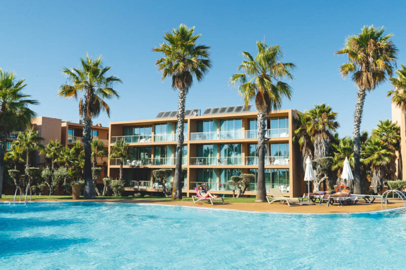 Pool at Salgados Dunas Suites where to stay in the Algarve