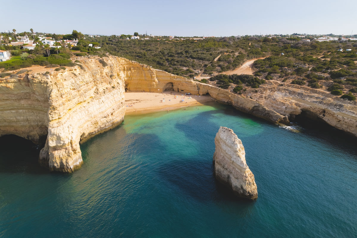 Praia do Carvalho on an Algarve itinerary