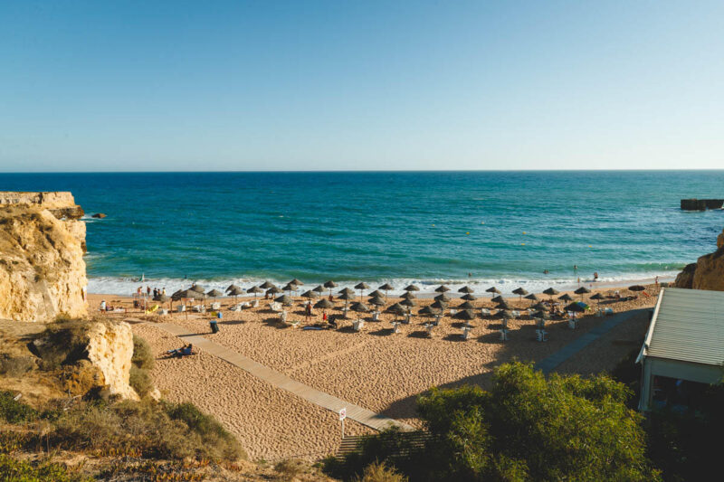 The overlook at Praia do Castelo is one of the best things to do in Albufeira.