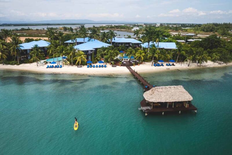 Paddleboarding at Chabil Mar Resort is where to stay in Belize