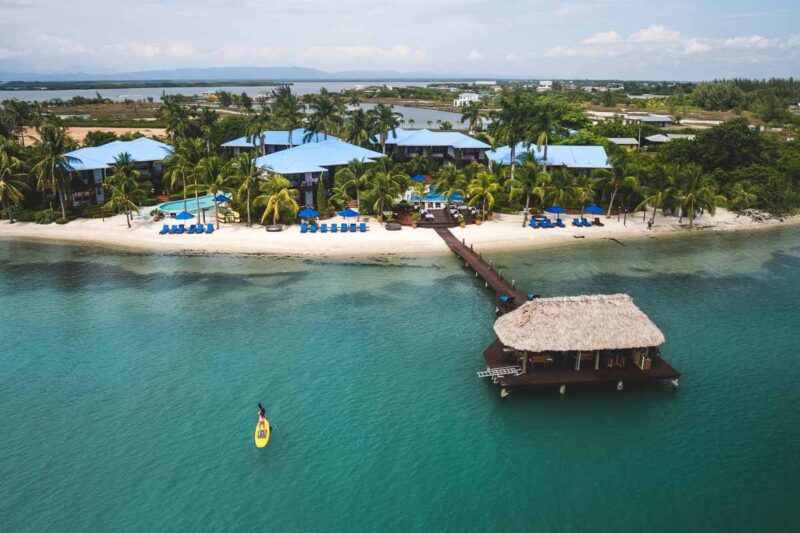 Paddleboarding at Chabil Mar Resort one of the things to do in Belize