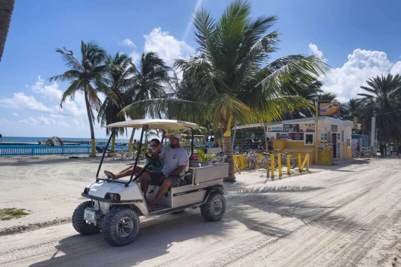 Golf cart rental for things to do in Belize
