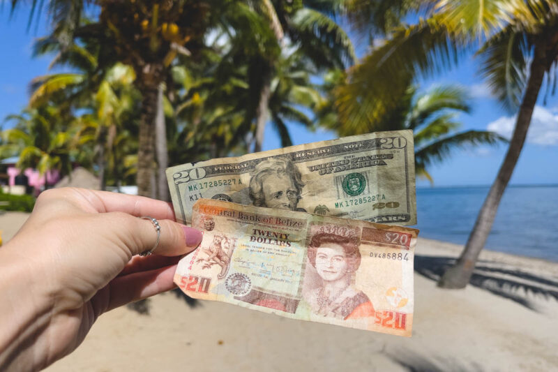 Belizean dollars for things to do in Belize