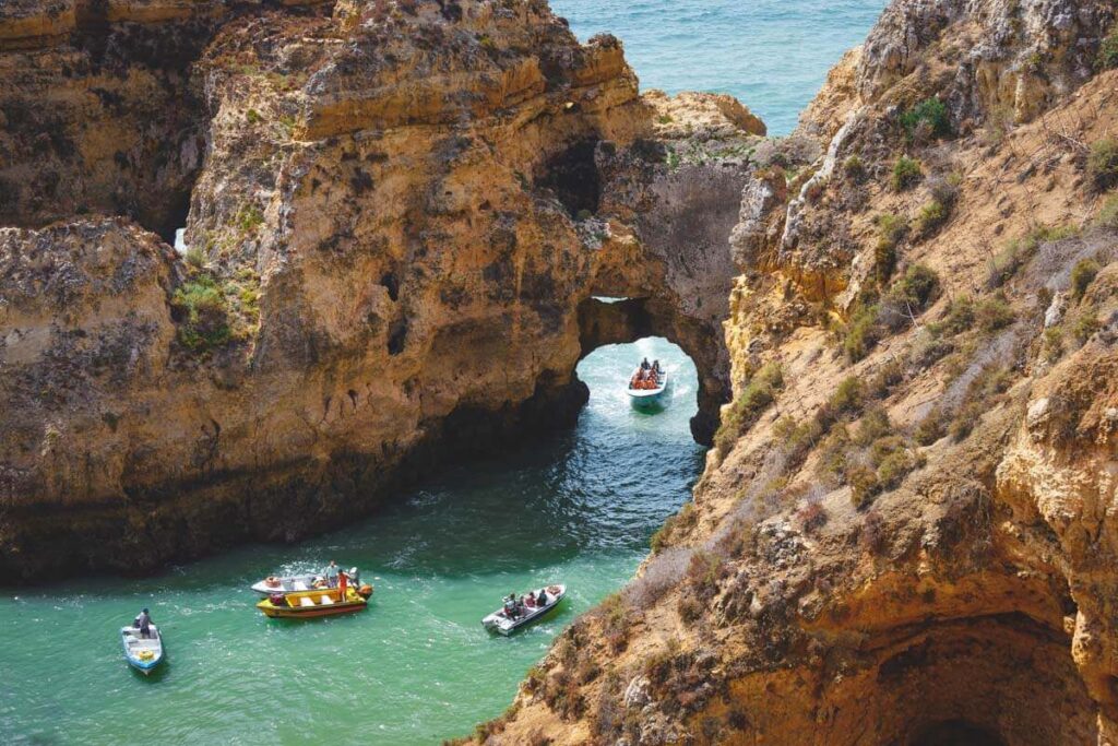 For things to do in Lagos, go on a boat  tour to Benagil Cave.