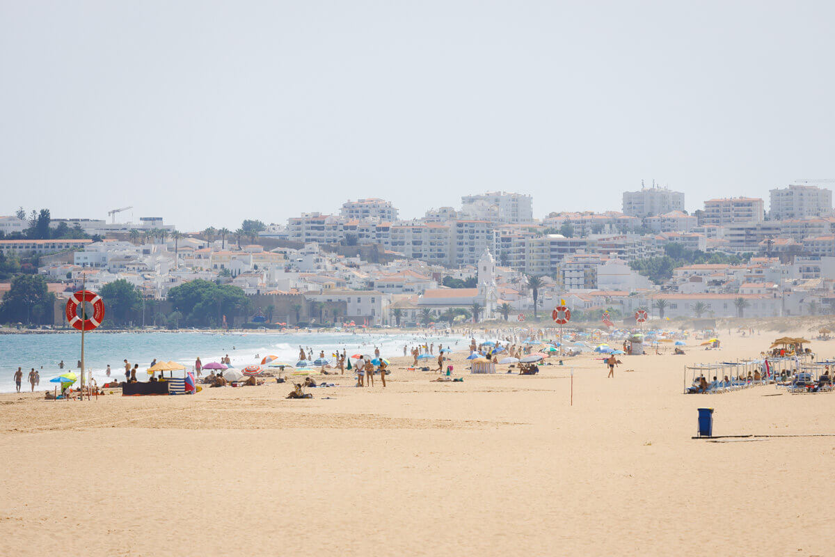 Meia Praia is the largest beach in Lagos. Meia Praia is the largest beach in Lagos.
