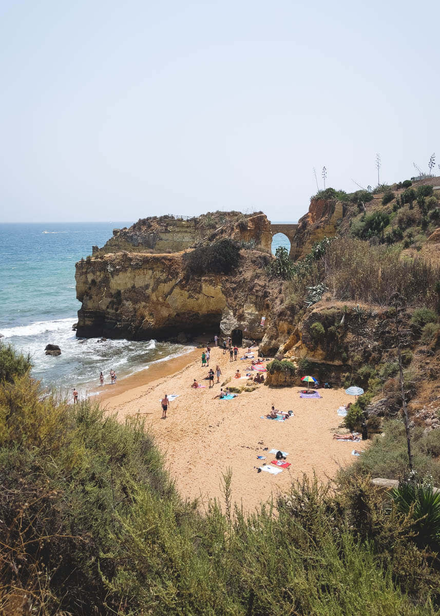 Praia dos Estudantes is a smaller more private beach.
