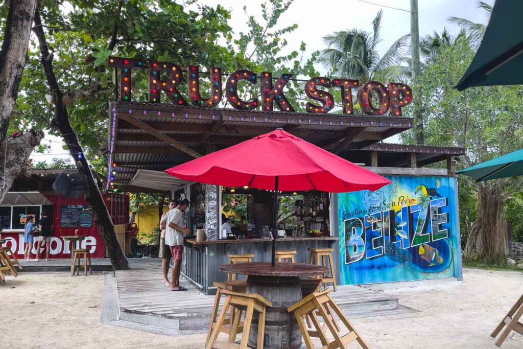 Truck Stop food cart is one of the best things to do in Belize