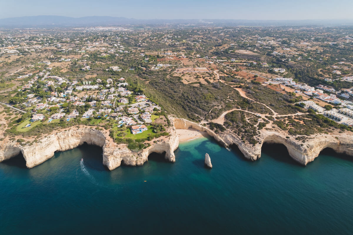 Benagil Beach, Algarve, on a Benagil Caves tour