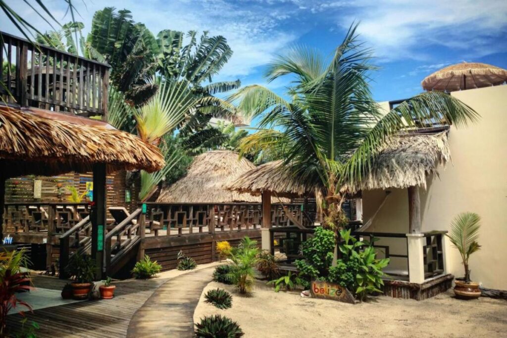 Carribean Beach cabanas is where to stay in Belize