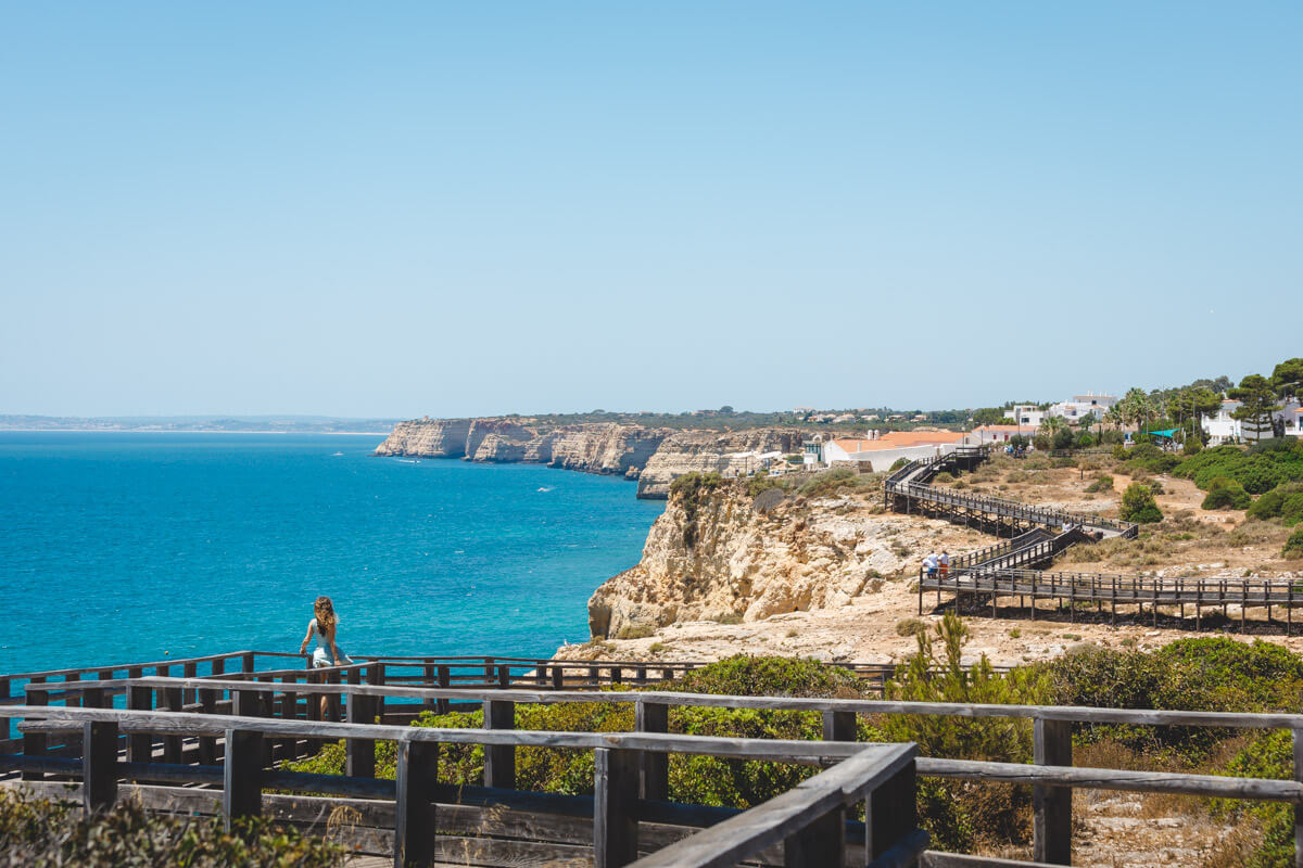 Carvoeiro boardwalk with cliff view one of the things to do in Carvoeiro