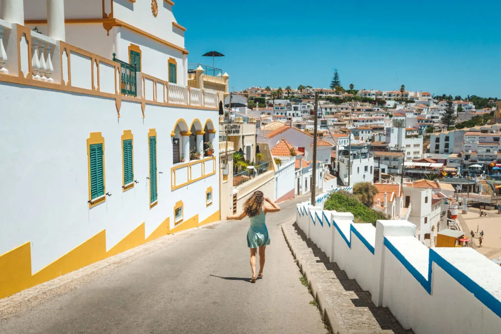 Walking downtown is one of the things to do in Carvoeiro