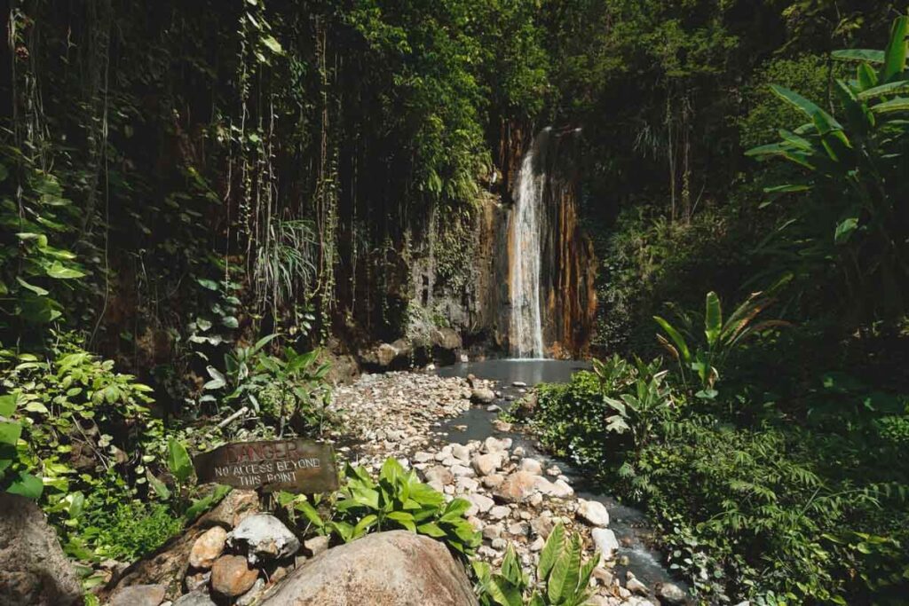 Diamond Falls Gardens best things to do in St. Lucia