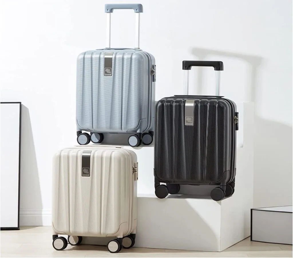The Hank under-set mini hard shell luggage come is multiple stylish colors.