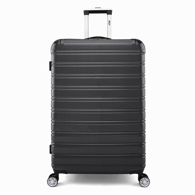 iFly fibertech hardshell luggage from front.