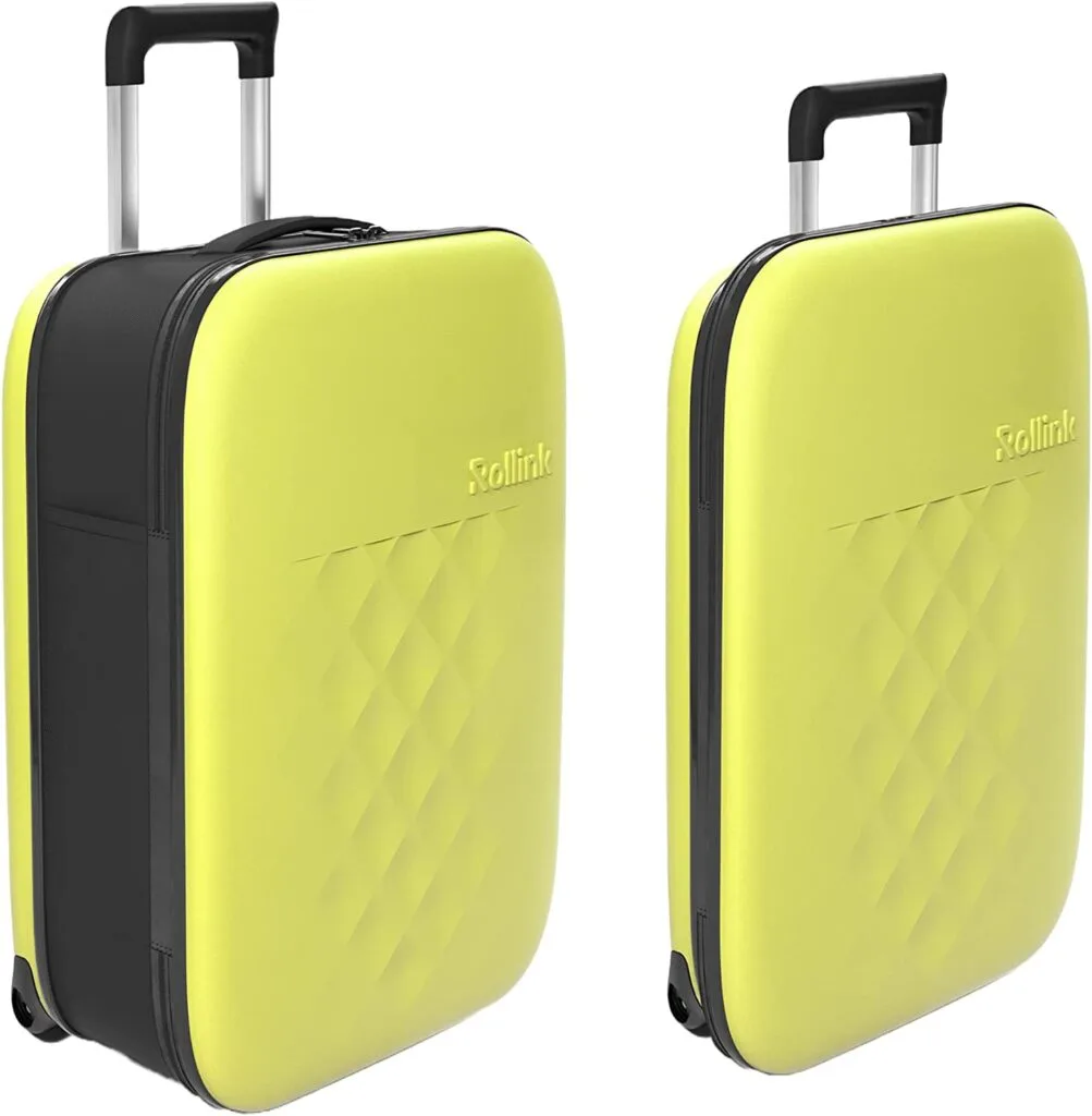 Rollink Flex Vega cabin plus is a collapsible hardshell luggage option.