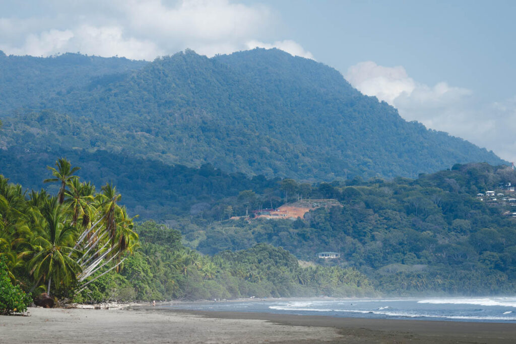 Explore the beach at Marino Ballena National Park when you're a digital nomad in Costa Rica.