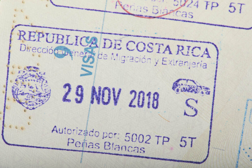 Get an entry stamp in your passport as a digital nomad in Costa Rica. 