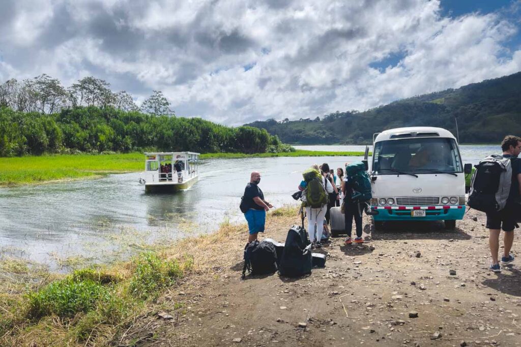 La Fortuna to Monteverde shuttle boat shuttle