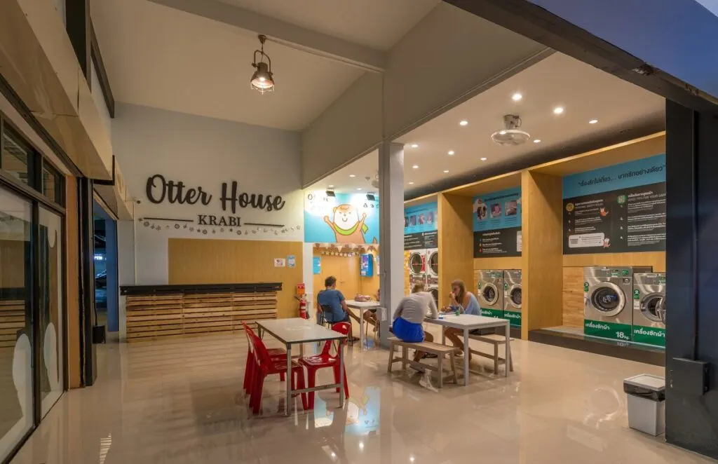 The apartment style home at otter house is where to stay in Krabi, Thailand.