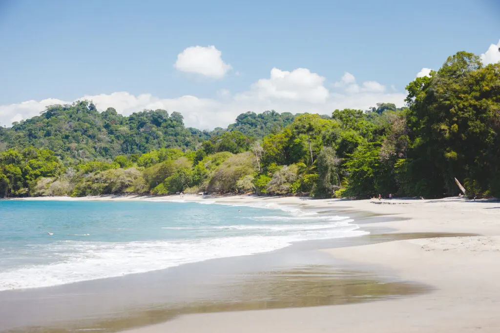 Costa Rica has so many places adventure through, like Playa Espadilla sur Manuel Antonio National Park.