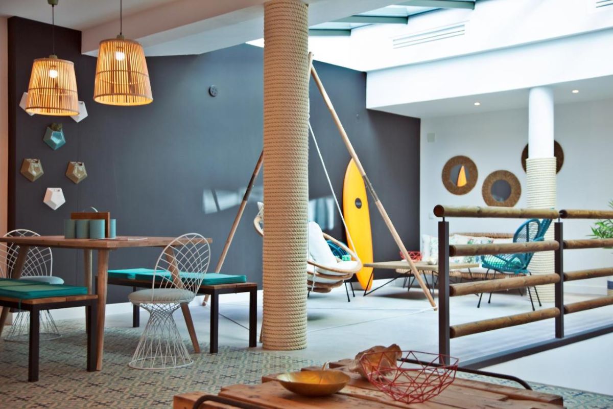 The Salty Lodge offers great accomodation and is a great place to visit in Lagos. The Salty Lodge in Lagos has great communal space.