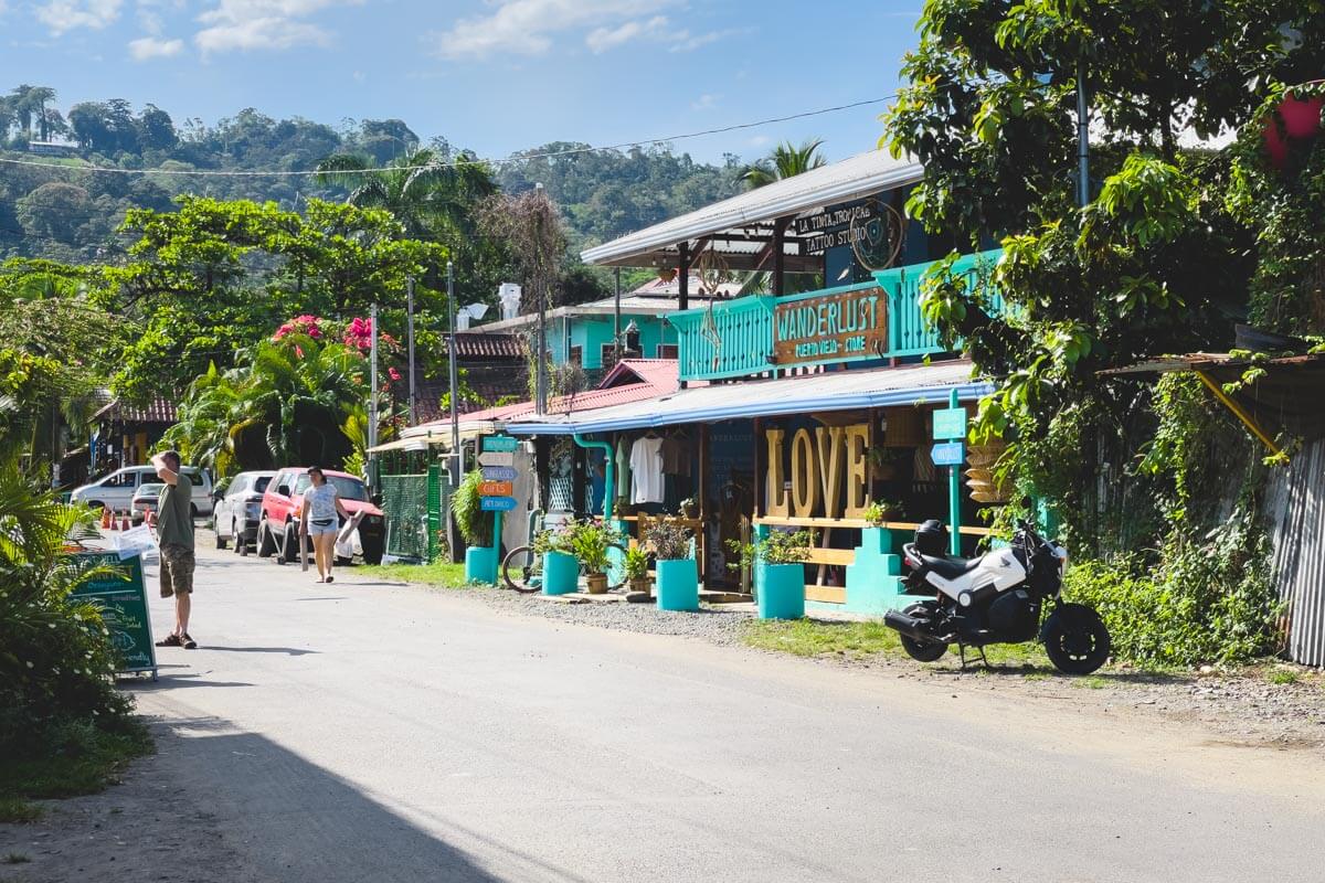 A sunny down on one of the main roads of Puerto Viejo. A sunny down on one of the main roads of Puerto Viejo.