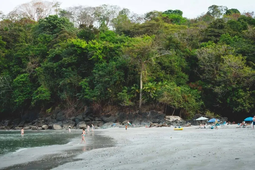 Tourists enjoying their afternoon on Playa Biesanz. Tourists enjoying their afternoon on Playa Biesanz.