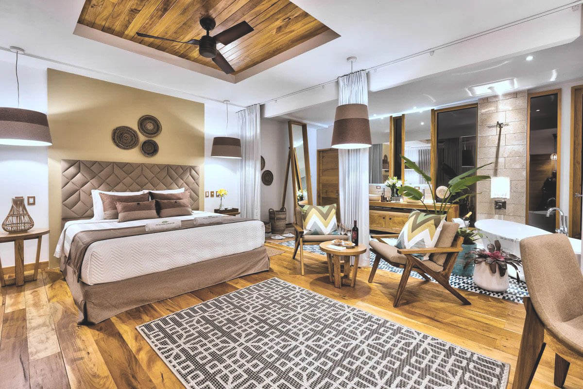 The modern and stylish interior of Umami Hotel in Puerto Viejo. The modern and stylish interior of Umami Hotel in Puerto Viejo.