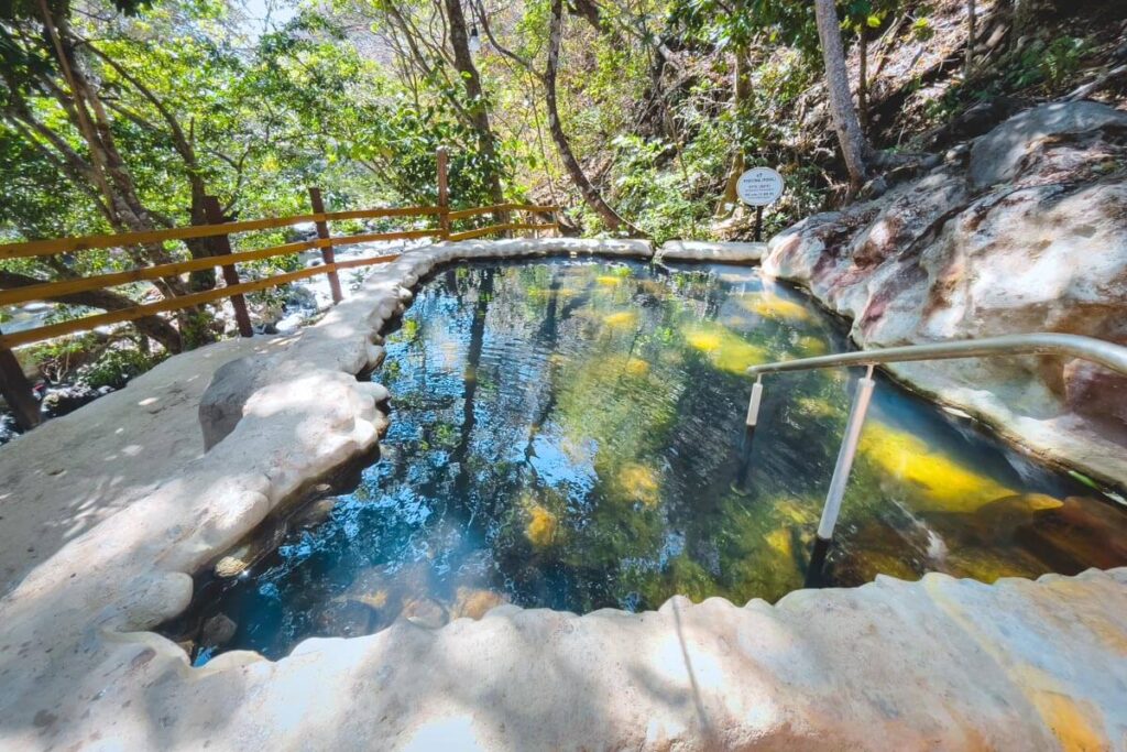 One of the many hot spring pools at Rio Negra Hot Springs.