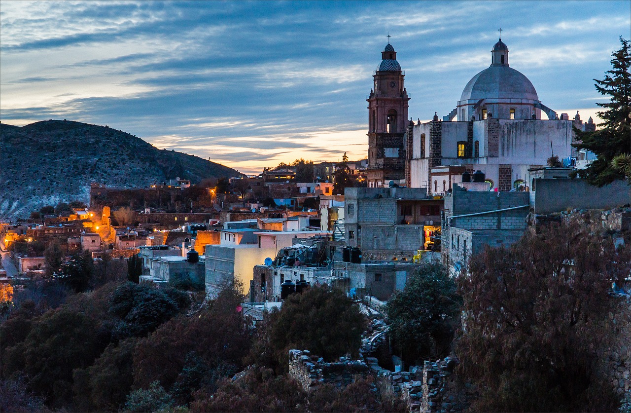 city, architecture, evening