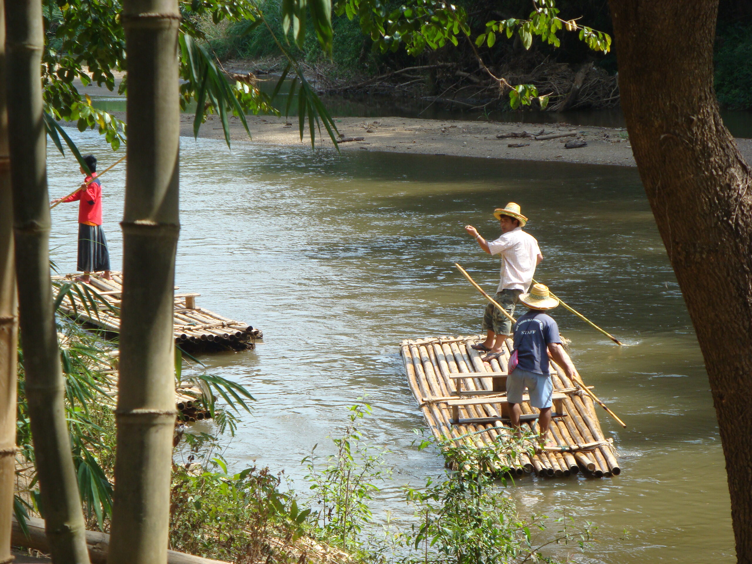 Bamboo rafting