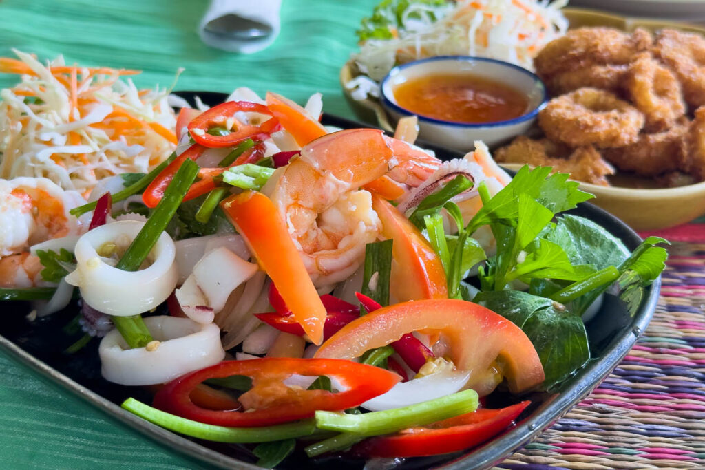 Khao Lak seafood plate.