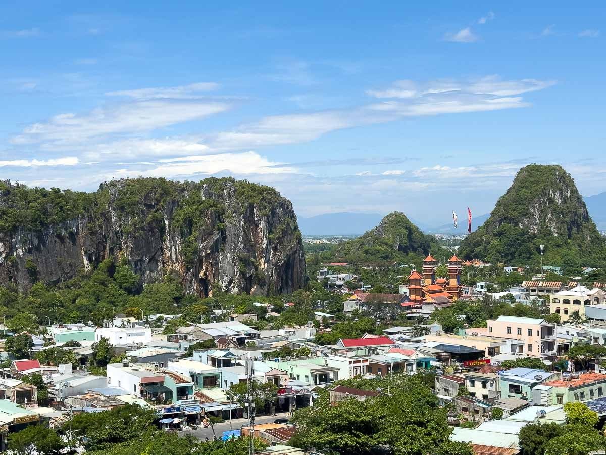 View of Marble Mountains.