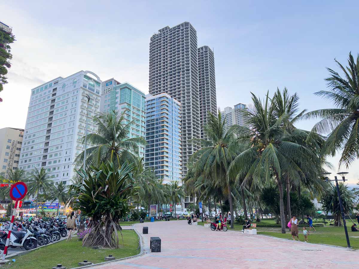 Tall buildings in Da Nang.