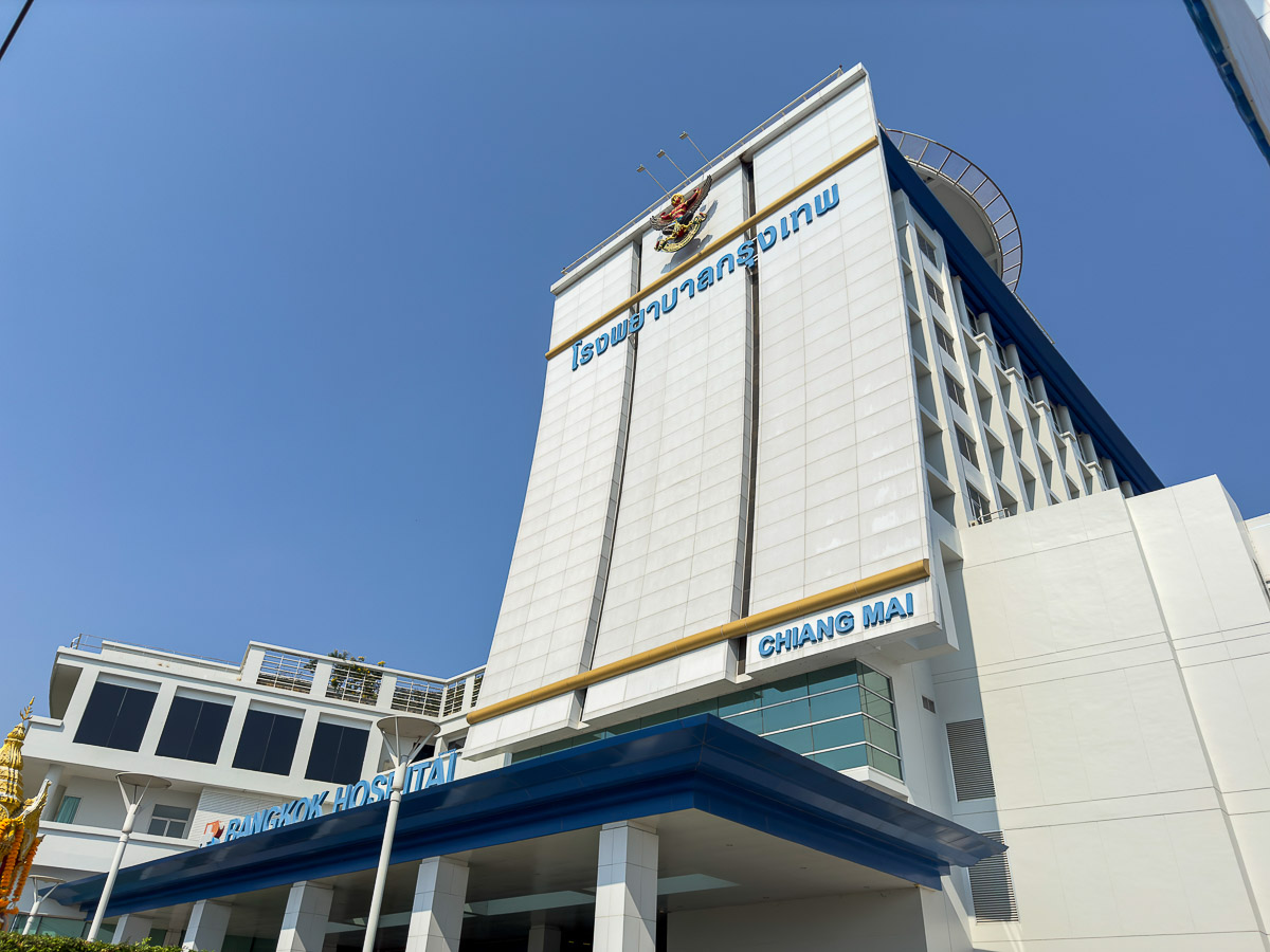 Outside of Bangkok Hospital in Chiang Mai