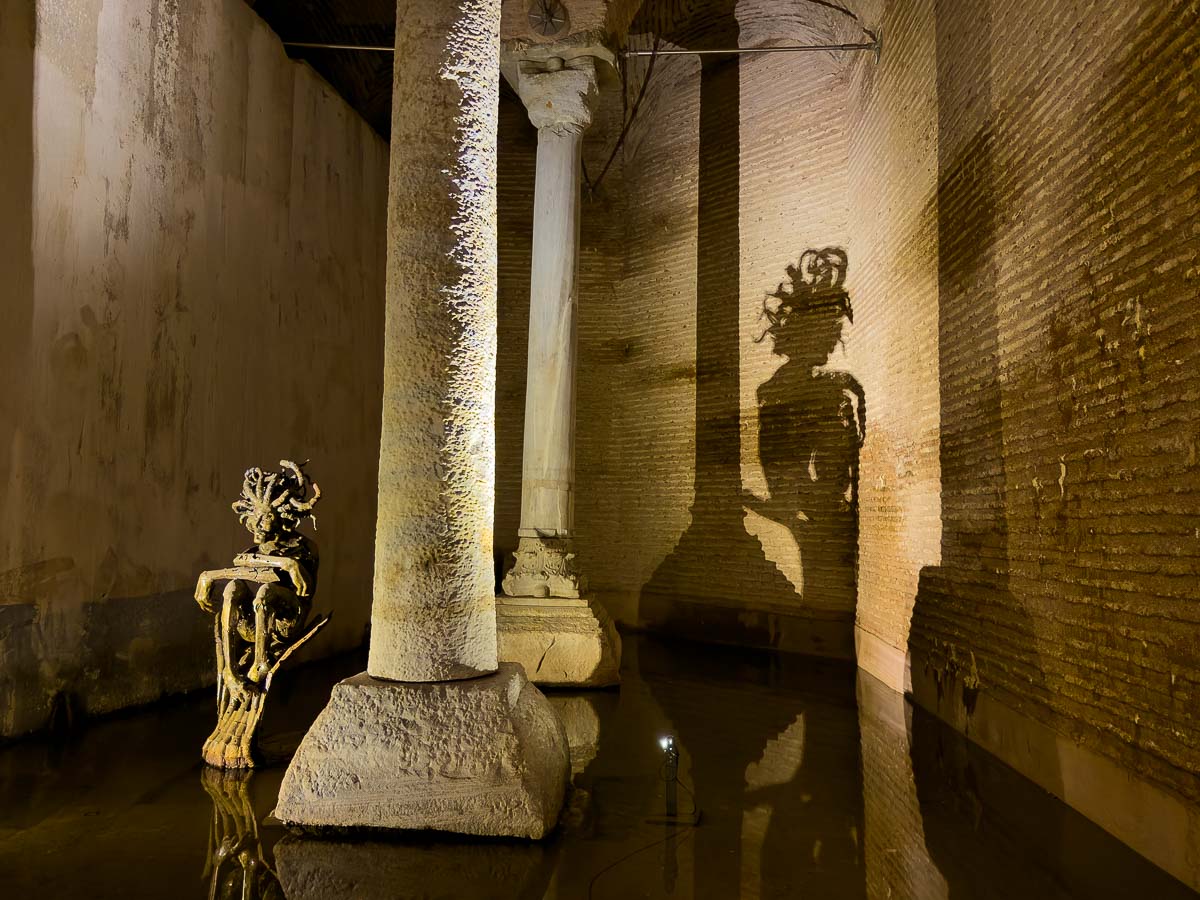 Basilica Cistern medusa.