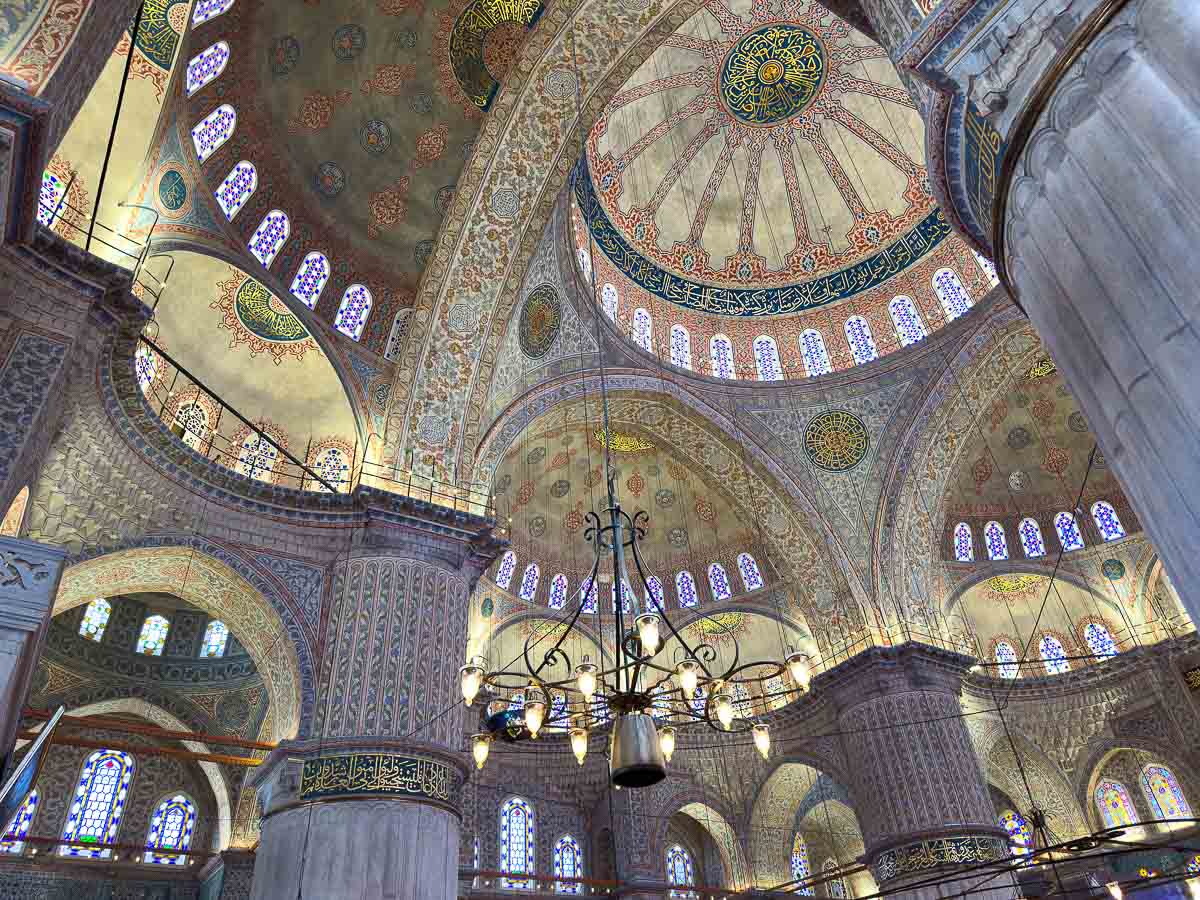Blue Mosque ceiling.