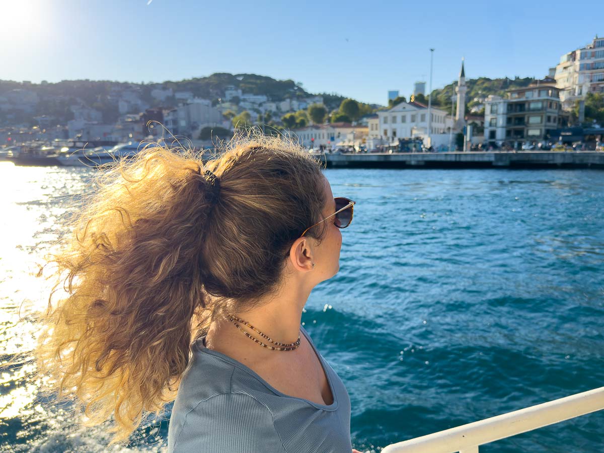 Nina on Bospharus Cruise.