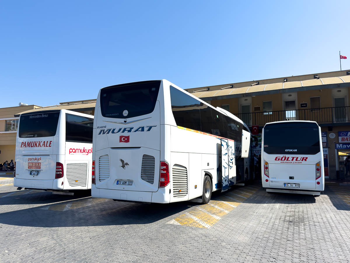 Bus station in Turkey.